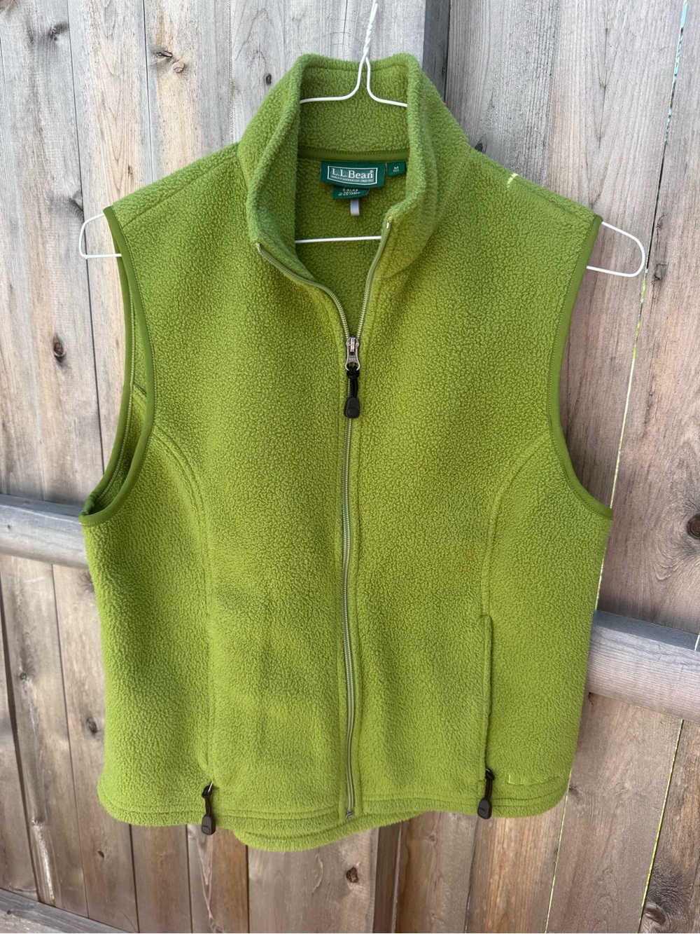 L.L. Bean Women's Lime Green Fleece Vest